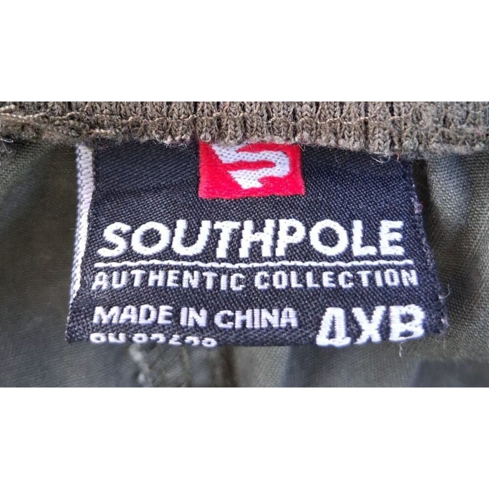 Southpole Mens 4XB OD Green Cargo Shorts Utility Pocket Casual Streetwear Skater - Picture 3 of 6